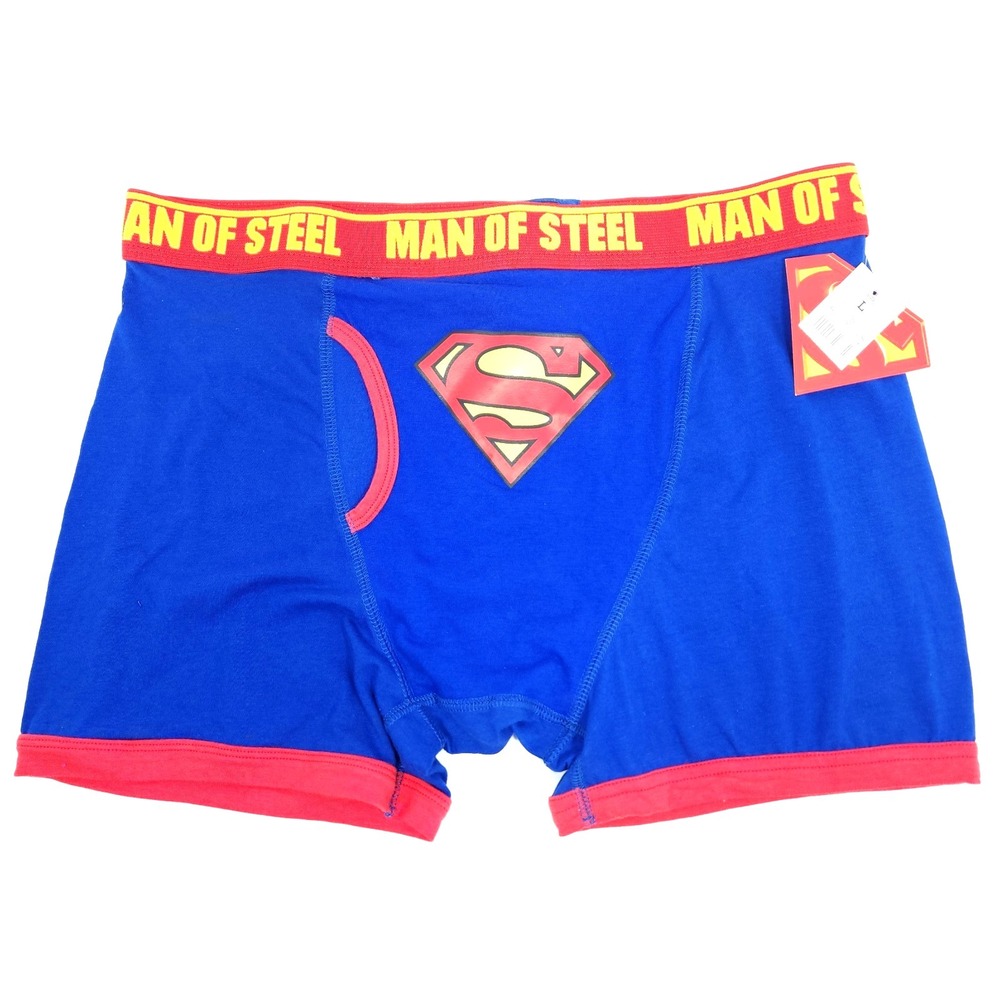 Vintage 2000's Men's TM & © DC Comics Superman Boxer Briefs Sz Large 36 - 38 New